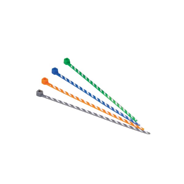 Panduit Cable Tie, 4 in L, 7/8 in Max Bundle Dia., Blue, Nylon 6/6, 18 lb Strength, 50 PK PLT1M-L6 - main